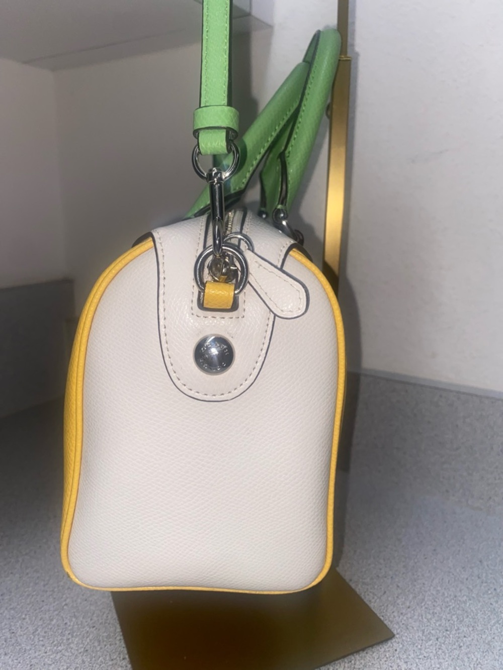 Coach Colorblock Canary/Multi Soft Wallet/Mini Bennett Satchel EUC - Picture 7 of 14